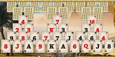 Tripeaks Pyramiden Solitaire gratis online spielen