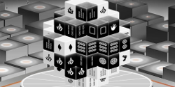 Mahjong Schwarz Weiss 3D online spielen